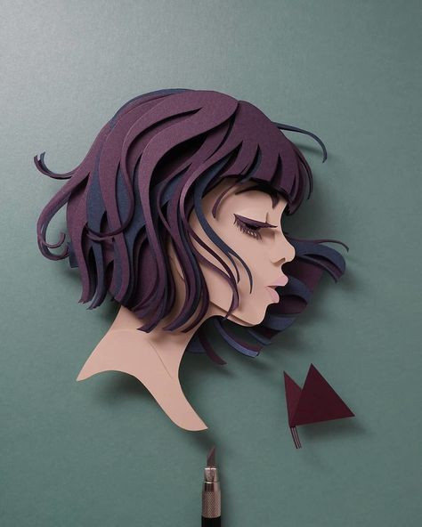 Artist Shows Off His Incredible Paper Work Skills By Recreating Famous Pop Culture Characters Paper Art Sculpture, Cut Out Art, Paper Cutouts, Paper Cutout Art, 3d Paper Art, Layered Art, Paper Illustration, Paper Art Craft, Paper Artwork