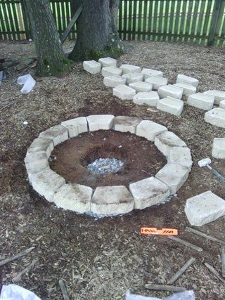 Retaining Wall Fire Pit, Retaining Wall Bricks, Retaining Blocks, Make A Fire Pit, Retaining Wall Block, Retaining Wall Blocks, Brick Fire Pit, Wall Fires, Patio Fire Pit