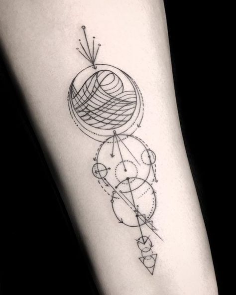 Aquarius Geometric Arm Tattoo. Aquarius Tattoos For Women, Aquarius Tattoos, Aquarius Constellation Tattoo, Small Finger Tattoos, Aquarius Tattoo, Back Of Neck Tattoo, Upper Arm Tattoos, Flash Tattoo Designs, Forearm Tattoo Women