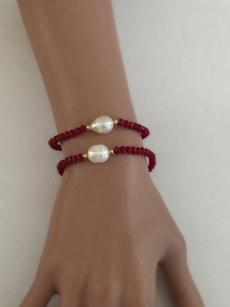 White Bracelet, Bracelets Design, Beads Bracelet Design, Bun Hair, Luck Charm, White Bracelets, Red Bracelets, Bracelet Design, Luck Charms