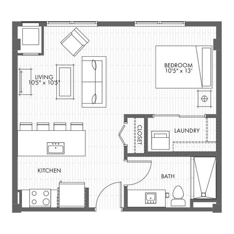 studio apartment floor plan design - Yahoo Image Search Results Tiny House Layout Floor Plans, Studios Apartment, Small Apartment Building Plans, Luxury Studio Apartment, Apartment Blueprints, Studio Apartment Plan, Small Apartment Floor Plans, Small Apartment Plans, Studio Apartment Floor Plans