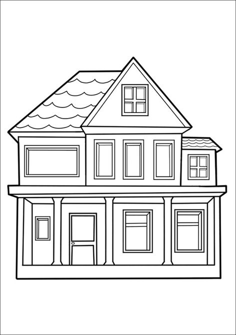 House Outline Drawing, Simple House Sketch, House Drawing Sketches, Drawings Of Houses, Buildings Drawings, Diy Paper Rings, Dream House Drawing, Simple House Drawing, Super Easy Drawings