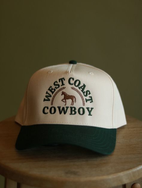 West coast cowboy! If your vibe is west coast with a little western.. this ones for you! The perfect trucker hat.  Structured front Adjustable backing Unisex fit Men's hat Women's hat Embroidery detail Western Trucker Hat, Concrete Cowgirl, West Coast Aesthetic, Trucker Hat Fashion, Embroidery Hat, Canvas Hat, Chapeau Cowboy, Cowboy Up, Toddler Boots