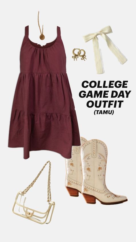 Aggie Gameday Outfit, Uga Gameday Outfit, College Game Day Outfit, Tim Mcgraw Concert, College Gameday Outfits, College Game Day, Football Game Outfit, College Fits, Game Day Outfit