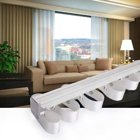 PRICES MAY VARY. The set includes the track , ripple fold tape, runners with rope, connectors and end caps. The ripple fold decreases the width of the curtains by 35% when they are hung. If the curtains are 100" wide , the maximum width would be 65" when the curtains are closed. Runner spacing 80 mm and buckle spacing 125 mm. WE CAN SEW THE TAPE TO THE TOP OF THE CURTAINS at an extra cost of $30 per panel . Please choose the length of the track + Sewing the tape into the curtains. The set includ Nirvana Bedroom, Angled Curtains, Pink Velvet Curtains, Ripplefold Curtains, Ceiling Curtain Track, Rake Head, Wave Curtains, Tape Wall, Ceiling Curtains