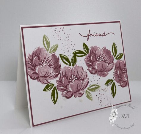 Su Two Tone Floral Cards, Stampin Up Two Tone Floral Cards, Regal Flora Stampin Up Cards, Two Tone Flora Stampinup, Stampin Up Two Toned Flora, Two Tone Floral Stampin Up Cards, September Projects, Irresistible Blooms, Birthday Female