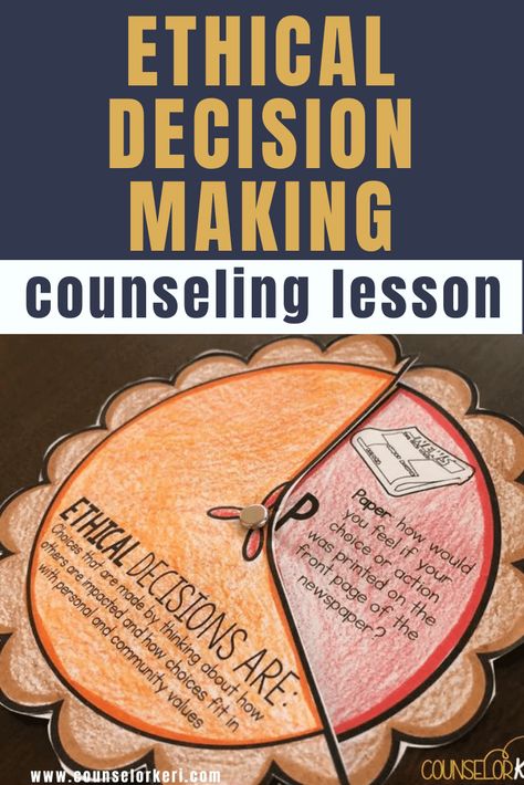 Making Good Choices for Kids: How I Teach Ethical Decision Making Teaching Ethics, Decision Making Activities, Making Good Choices, Play Therapy Activities, Individual Counseling, Group Counseling, Counseling Lessons, Guidance Lessons, Social Emotional Development