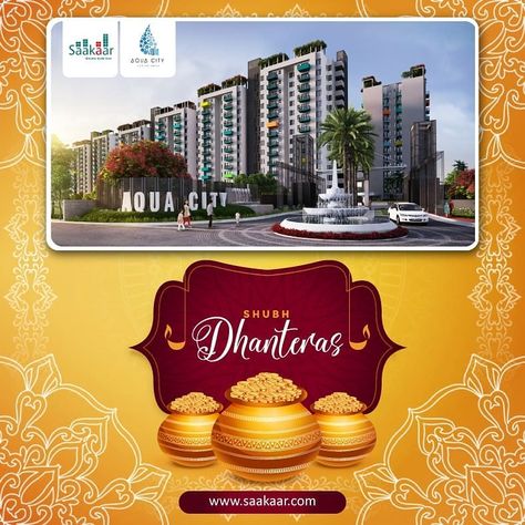 May this Dhanteras fulfill all your wishes. Bring you peace, prosperity, good health and fortune to your life. Happy Dhanteras! #festivalseason #dhantares #patna #bihar #sapnekaresaakaar #festival #india Shubh Dhanteras, Patna Bihar, Happy Dhanteras, Social Media Advertising Design, Real Estate Company, Construction Company, Flats For Sale, Real Estate Companies, Advertising Design