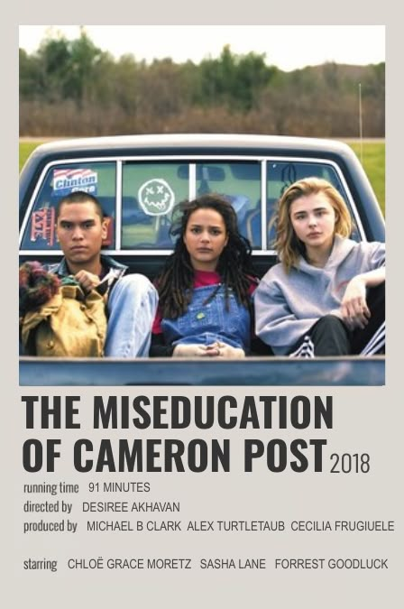 The Miseducation Of Cameron Post, Cameron Post, Minimalist Polaroid Poster, Indie Movie Posters, Film Recommendations, Movies To Watch Teenagers, Night Film, Movie To Watch List, Iconic Movie Posters