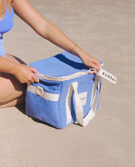 The perfect ocean blue 💙 Australian Icons, Australian Summer, Swim Bag, Terry Towelling, Feed Ig, Beach Essentials, Terry Towel, Inside Outside, Cooler Bag