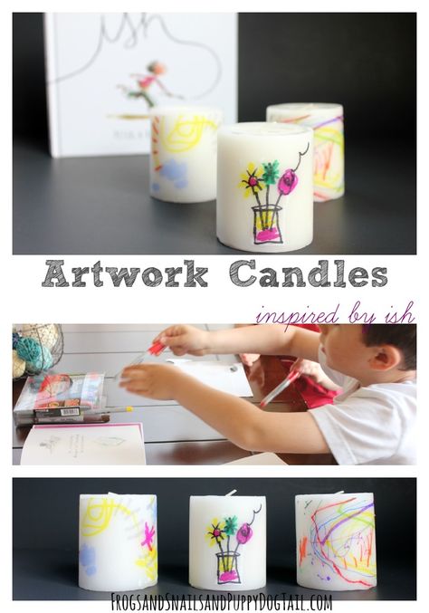 Cheap Candle, Kids Candles, Mothers Day Crafts For Kids, Candle Craft, Kids Artwork, Craft Ideas For Kids, Christmas Craft Ideas, Mothers Day Crafts, Fun Activities For Kids