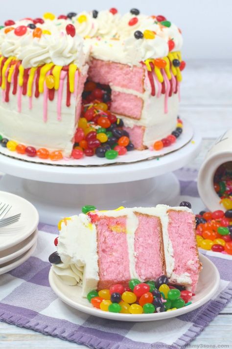 Jelly Bean Cake, Jelly Bean Cupcakes, Jelly Tots, Cake Easter, Jelly Beans Easter, Bean Cake, Moist Vanilla Cake, Easter Recipe, Fantastic Recipes