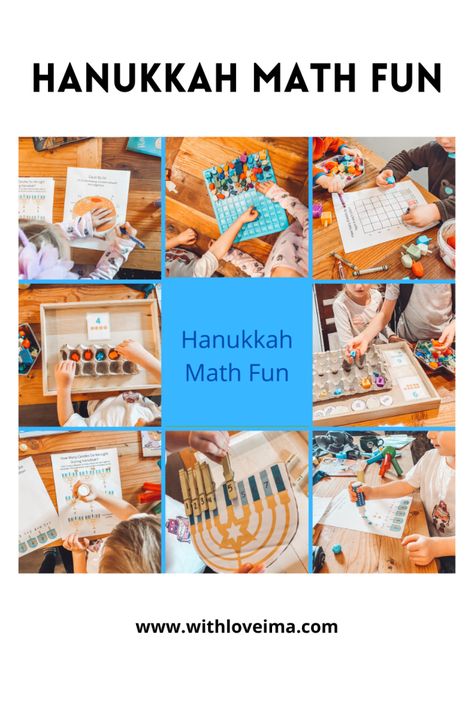 Hanukkah Activities, Hanukkah Symbols, Fun Math Activities, Math Practice, Pre K Activities, Number Recognition, Math Practices, Math Concepts, Math Skills