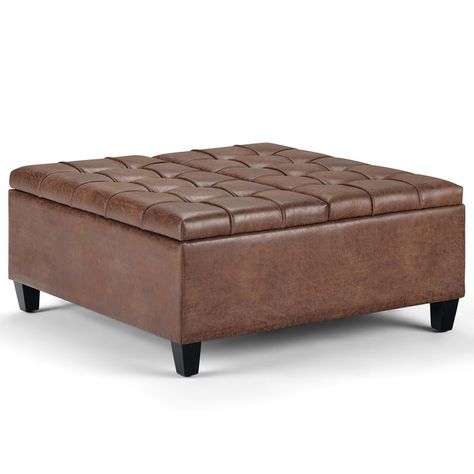 George Oliver Halvorsen Tufted Storage Ottoman & Reviews | Wayfair Large Square Ottoman, Large Square Coffee Table, Storage Ottoman Coffee Table, Coffee Table Storage, Lift Coffee Table, Square Storage Ottoman, Wood Ottoman, Leather Storage Ottoman, Tufted Storage Ottoman