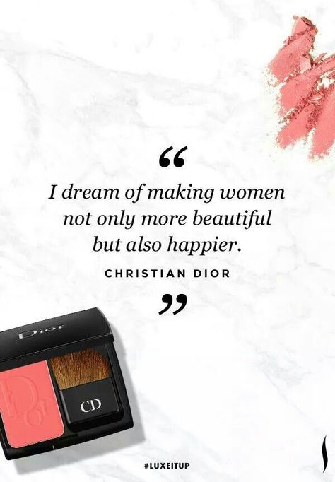 Thank you Christian! Makeup Artist Quotes For Instagram, Mua Quotes, Bigger Lips Naturally, Dior Quotes, Makeup Artist Quotes, Makeup Motivation, Beauty Quotes Makeup, Dream Salon, Beauty Quote