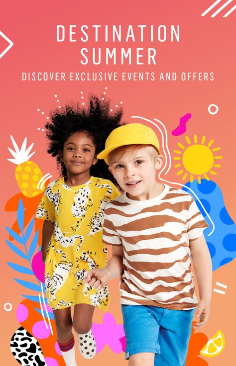 Kids Branding Design, Kids Graphic Design, Westfield London, Campaign Ideas, Instagram Template Design, Summer Campaign, Magazines For Kids, Kids Photoshoot, Kids Branding