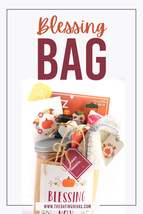 Blessing Baskets Ideas, Blessing Bags Ideas, Grab Bag Gift Ideas, Family Service Ideas, Blessing Bags, Swag Bag, Welcome Bags, Thanksgiving Gifts, Grab Bags