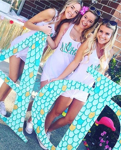 wsu alpha phi Mermaid Bid Day, Recruitment Themes, Sorority Letters, Sorority Bid Day, Bid Day Themes, Sorority Girl, Mermaid Theme, Alpha Phi, Bid Day