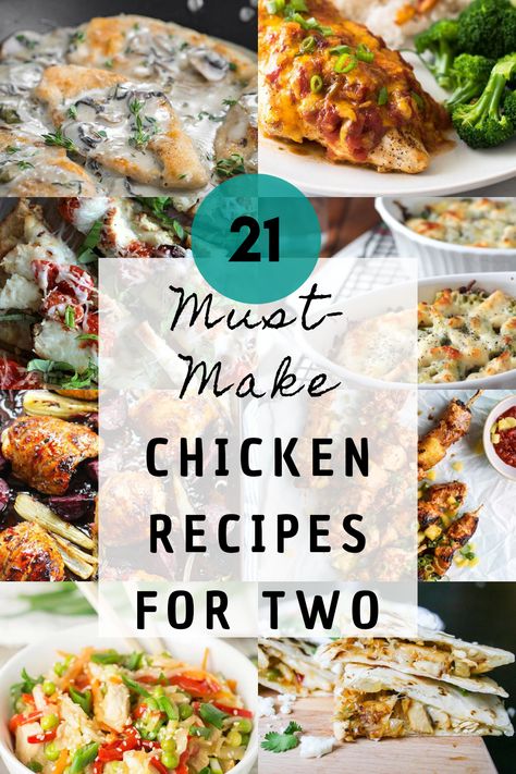 Keep your dinner creative with these unique chicken recipes for two! Everything from easy chicken skillets to stir-fries, nachos, and more! Chicken Recipes For One, Chicken Dinner For Two, Unique Chicken Recipes, Lasagna Pizza, Chicken Recipes For Two, Easy Meals For One, Unique Dinner Recipes, Unique Dinner, Easy Meals For Two