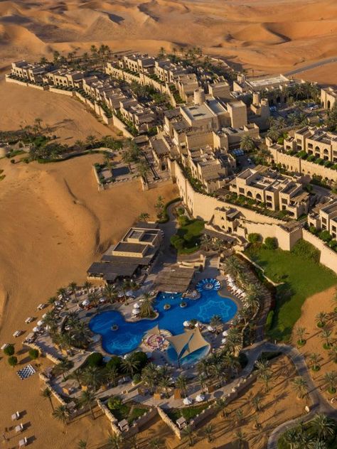 Abu Dhabi Resort | Qasr Al Sarab Desert Resort by Anantara Anantara Qasr Al Sarab Desert Resort, Qasr Al Sarab Desert Resort, Arabic Architecture, Masterplan Architecture, Desert Resort, Nature Art Drawings, Island Park, Landscape Architecture Design, Desert Oasis