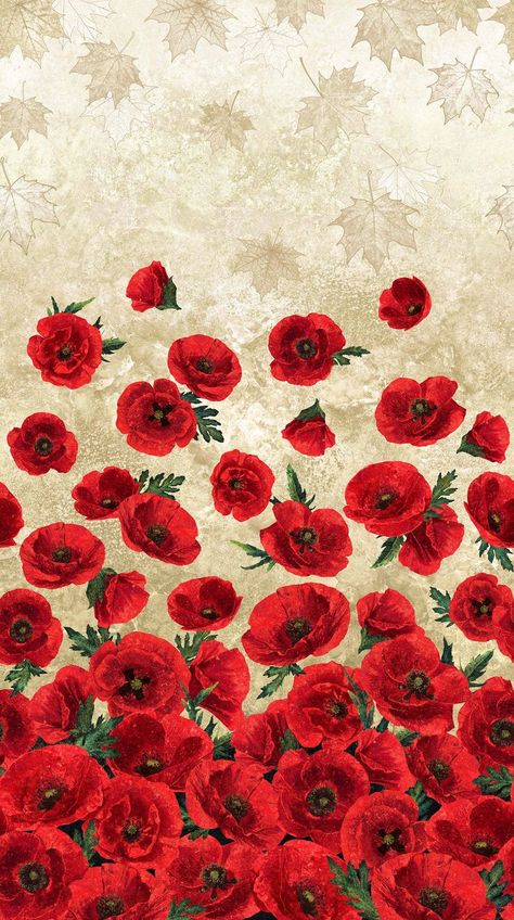 Iphone Wallpaper Orange, Oh Canada, Poppy Wallpaper, Northcott Fabrics, 11th Anniversary, Poppy Pattern, Cool Backgrounds Wallpapers, Digital Flowers, Red Wallpaper