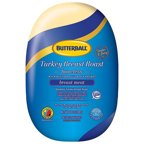 Butterball Frozen Boneless Turkey Breast Roast - Shop Meat at H-E-B Roast With Gravy Packet, Butterball Boneless Turkey Breast, Butterball Turkey Breast, Boneless Turkey Breast Roast, Turkey Breast Roast, How Much Turkey, Roast With Gravy, Boneless Turkey Breast, Turkey Seasoning