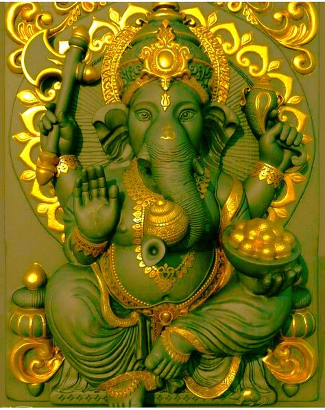 Ganpati Murti, Jai Shri Ganesh, Mystical Symbols, Bhole Baba, Ganesh Art Paintings, Tanjore Paintings, Ganpati Ji, Hanuman Wallpapers, Ganpati Bappa Morya