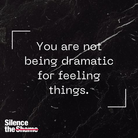 Feeling emotions deeply is not being dramatic; it's a natural and important part of being human. Your feelings are valid.  #silencetheshame #emotionalwellbeing #selfacceptance Feeling Relieved Quotes, Feeling Inadequate Quotes, Relieved Quotes, Invalidating Feelings Quotes, Your Feelings Are Valid, Feeling Inadequate, Being Human, Emotional Wellbeing, Self Acceptance