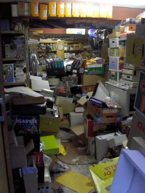 messy home | 20060708 - Messy House 015 | Flickr - Photo Sharing! Messy Storage Room, Messy House Aesthetic, Trashed House, Dana Core, Messy Room Aesthetic, Shifting House, Office Shoot, Hoarder House, Messy Garage