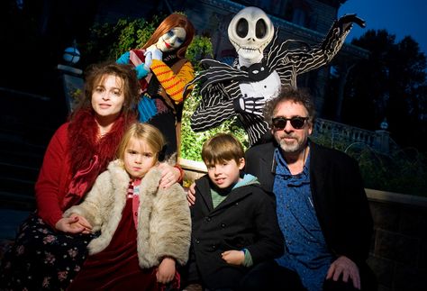 Their son is the perfect mix between them.  It's sort of creepy. Mad Queen, Tim Burton Johnny Depp, Helena Carter, Marla Singer, Carter Family, Tim Burton Films, Tim Burton Movie, Helena Bonham, The Lone Ranger