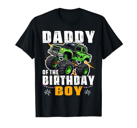 PRICES MAY VARY. This monster truck birthday themed Dad of birthday boy featuring Daddy monster truck design is great for family matching monster truck birthday party. for your son's birthday celebrating. great gift for Daddy Daddy monster truck birthday boy party shirt matching family birthday shirt for Daddy Makes a great monster truck birthday supplies accessory for monster truck Daddy celebrating kids birthday. Lightweight, Classic fit, Double-needle sleeve and bottom hem Birthday Boy Party, Monster Truck Birthday Party, Son's Birthday, Truck Birthday Party, Monster Trucks Birthday Party, Grandpa Birthday, Truck Birthday, Family Birthday Shirts, Matching Sisters