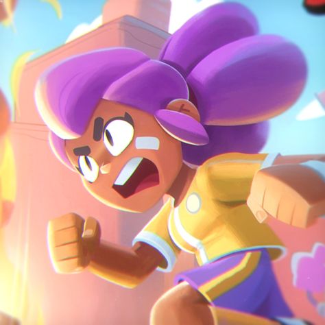 Shelly Brawl Stars, Best Fan, Brawl Stars, Cool Artwork, Penny, Neon, Fan Art, Stars