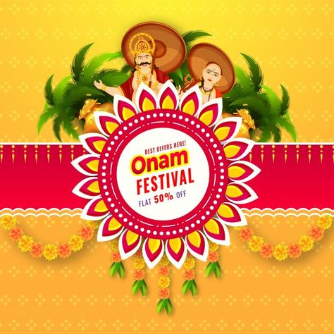 Onam Greetings, Onam Kerala, Onam Wishes, Onam Celebration, Onam Festival, Peace And Prosperity, Happy Onam, Poster Template Design, Festival Theme