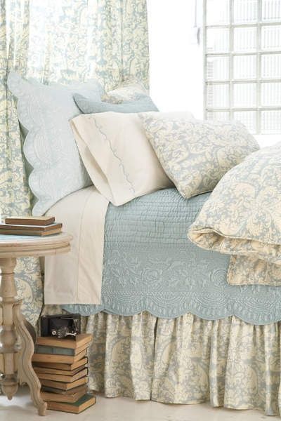 Bright Bedroom Decor, French Country Bedroom, French Country Rug, Romantic Blue, French Country Bathroom, Brighter Bedroom, Provincial Furniture, French Provincial Furniture, Modern French Country