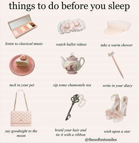 Things To Do Before Bed, Etiquette And Manners, Princess Core, Angel Aesthetic, Classy Aesthetic, Pink Girly Things, Princess Aesthetic, Girl Tips, Glow Up Tips