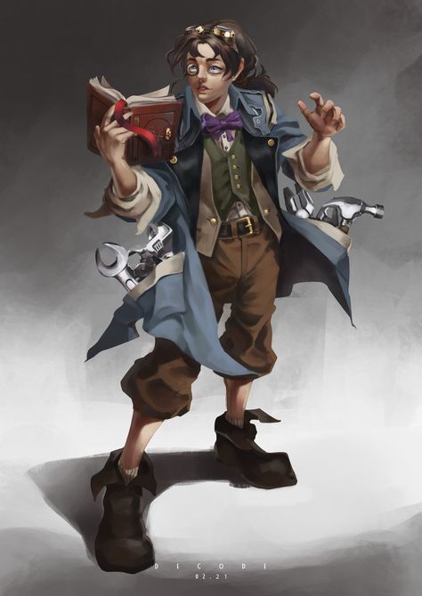 Halfling Artificer, Pathfinder Character, Diverse People, Design Practice, Rural Life, Fantasy Character Design, Creative Inspiration, Dungeons And Dragons, Character Art