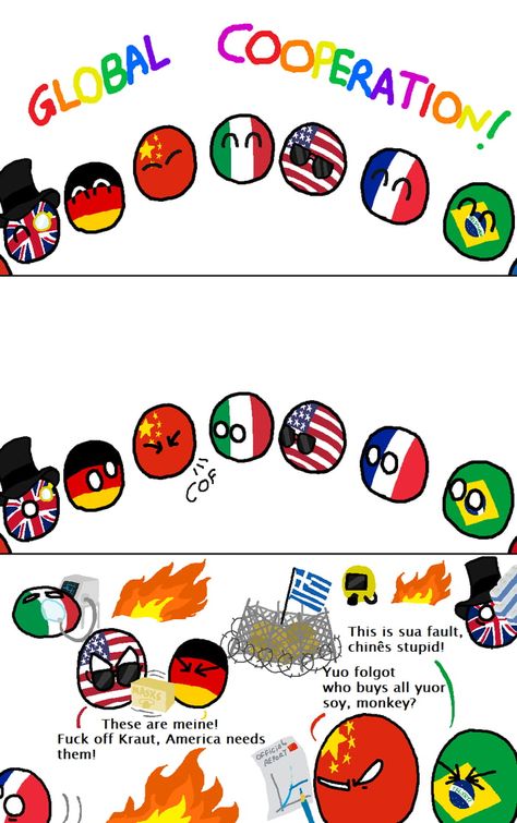 The dance of cooperation Countryball Comics, Country Balls, History Jokes, Country Jokes, Country Memes, Some Jokes, Military Humor, History Humor, Country Humor