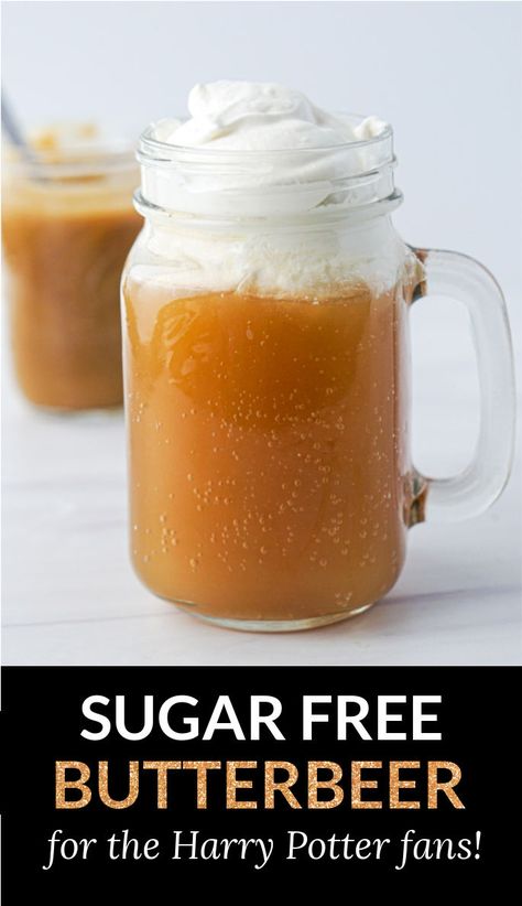 Alcoholic Butter Beer, Sugar Free Alcoholic Drinks, Alcoholic Butterbeer, Butterbeer Recipe, Butter Beer, Keto Shakes, Sugar Free Drinks, Keto Cocktails, Butter Brownies