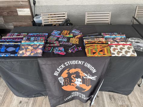 🎉 Exciting News! 🎉 D-Marie’s Sweet Threads is proud to support the Black Student Union (BSU) at Full Sail University by supplying fabric-covered composition notebooks and key fob and wallet wristlets for their Juneteenth celebration today. 🖤✊🏽 Check out these beautiful and vibrant designs that celebrate Black culture and heritage, now showcased at the BSU event. We're thrilled to contribute to such a meaningful occasion and promote leadership, diversity, and unity within the community. Swi... Black Student Union, Juneteenth Celebration, Full Sail University, Composition Notebooks, Full Sail, Composition Notebook, Black Culture, Exciting News, The Community