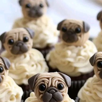 Pug Cakes, Pug Cupcakes, Puppy Birthday Cakes, Pug Cake, Dog World, Really Cute Puppies, October 5th, Puppy Birthday, Pug Lover