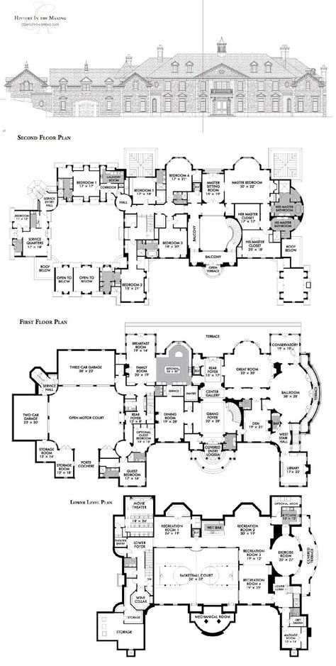 Blueprint Mansion, Mansion Bedrooms, Expensive Mansions, Estate Mansion, Mansion Estate, Mansion Plans, Castle Floor Plan, Stone Mansion, Mansion Exterior