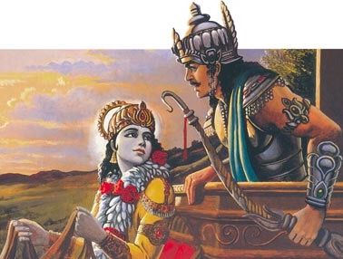 Lord Krishna and Arjuna Bhagavan Krishna, Krishna Vasudev, Krishna Avatar, Krishna Drawing, Sanatan Dharma, Lord Vishnu Wallpapers, Hinduism Art, Vedic Art, Ganesha Painting