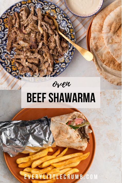 Beef Shawarma Beef Sharwama Recipes, Beef Schwarma Recipes, Beef Shwarma Recipe, Schwarma Recipe, Shawarma Marinade, Shawarma Meat, Shawarma Sauce, Beef Shawarma, Recipes With Meat