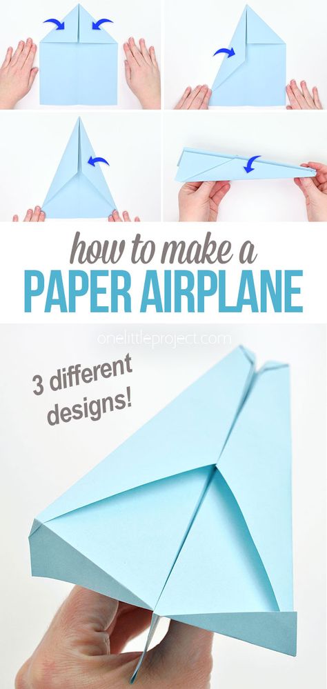 Photo showing different steps of folding paper plane. Photo of hand holding paper plane. Making Airplanes Crafts, How To Fold Paper Airplanes For Kids, Step By Step Paper Airplane, Folding A Paper Airplane, How Do You Make A Paper Airplane, Folding Paper Airplanes, How To Build A Paper Airplane, Simple Paper Airplanes, Paper Air Planes How To Make