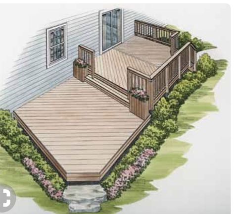 Diagonal Flooring, Patio Plan, Two Level Deck, Multi Level Deck, Tiered Deck, Deck And Patio, Patio Deck Designs, Deck Designs Backyard, Pergola Design