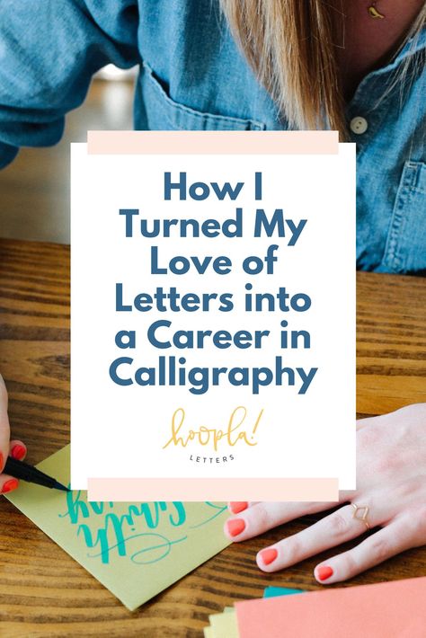 How I Became a Calligrapher | Hoopla! Letters Learn how a financial collapse, a wedding and an unexpected medical diagnosis set me on the path to start my own calligraphy business. Calligraphy Crafts To Sell, Calligraphy Products To Sell, Calligraphy Business Ideas, Hand Lettering Business, Types Of Ocd, Calligraphy Business, Medical Diagnosis, Hobbies That Make Money, Craft Show Ideas