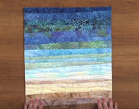 Seascape Quilts, Ocean Quilt, Turtle Quilt, Beach Quilt, Sea Quilt, Landscape Art Quilts, Landscape Quilt, Landscape Quilts, Ocean Landscape