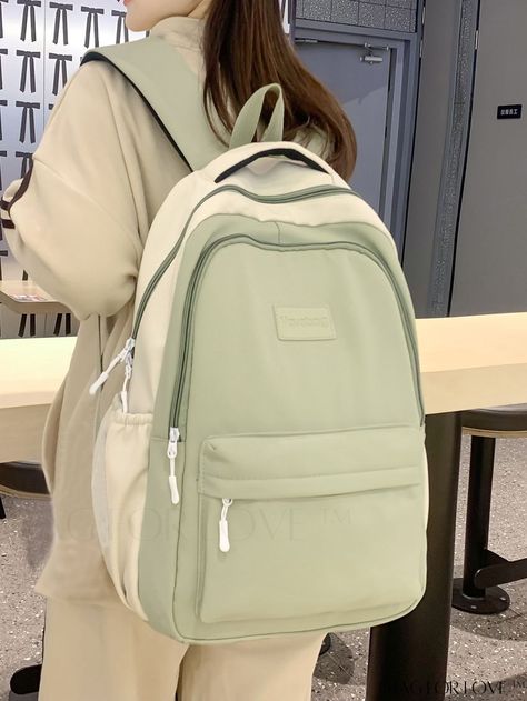 . A stylish backpack with a modern twist. Perfect for everyday use or a weekend getaway. #backpack #fashion https://whispers-in-the-wind.com/back-to-school-bag-essentials-you-didnt-know-you-needed-but-totally-do/?timeless-patched-letter-decor-backpack Korean Bag, Cool Boys Haircuts, Stylish School Bags, School Bag Essentials, My Style Bags, Back To School Bags, Letter Decor, Kids School Backpack, Slim Leather Wallet