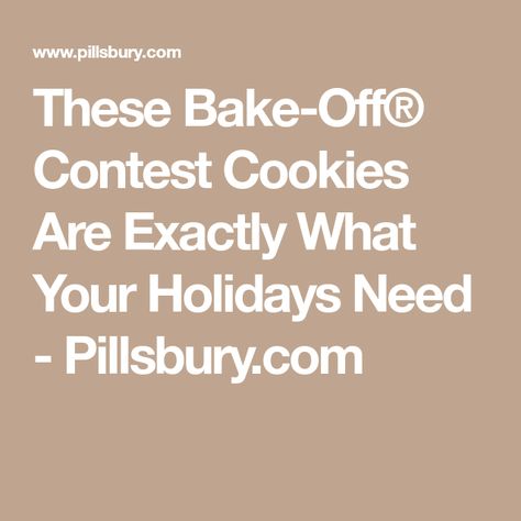 These Bake-Off® Contest Cookies Are Exactly What Your Holidays Need - Pillsbury.com Cookie Platter, Like You, Holidays, Baking, Stars