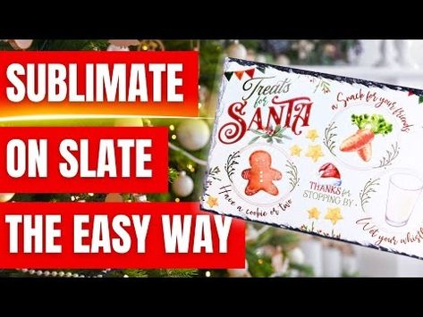 How to SUBLIMATE on a SLATE | EASY Sublimation Project - YouTube Sublimation On Slate, Dye Sublimation, Get Ready, Dye, Cricut, The Creator